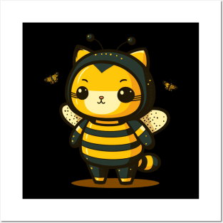 Bee Cat Posters and Art